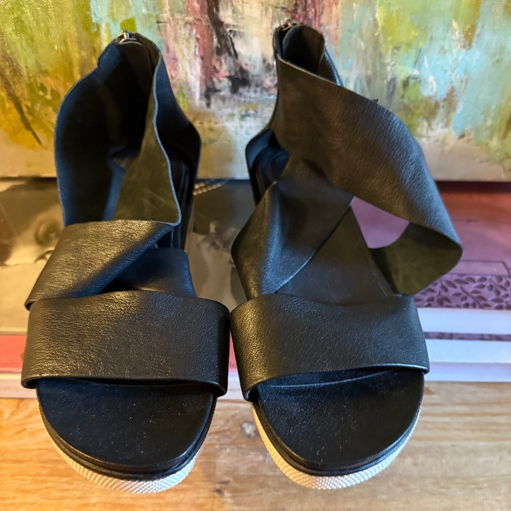 Eileen Fisher Sandal with back zipper